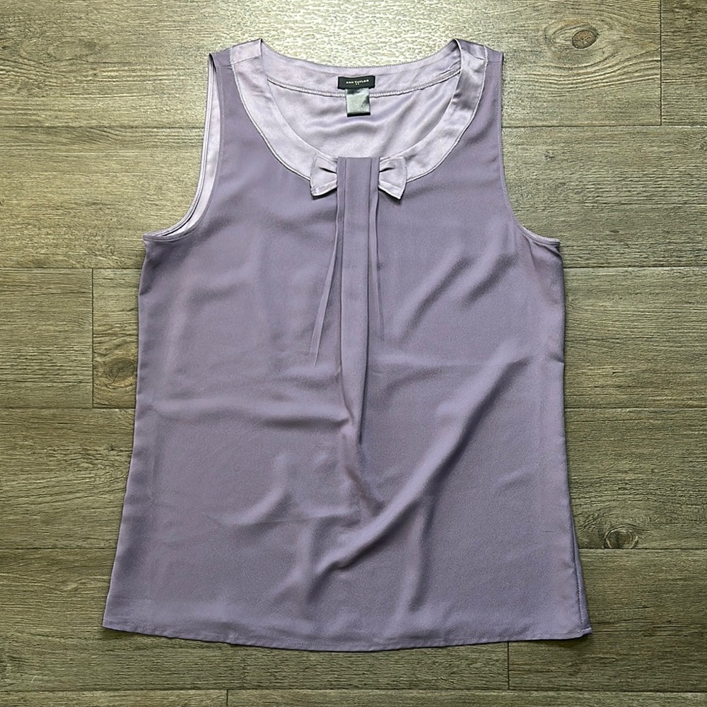 Ann Taylor Lilac Sleeveless Blouse